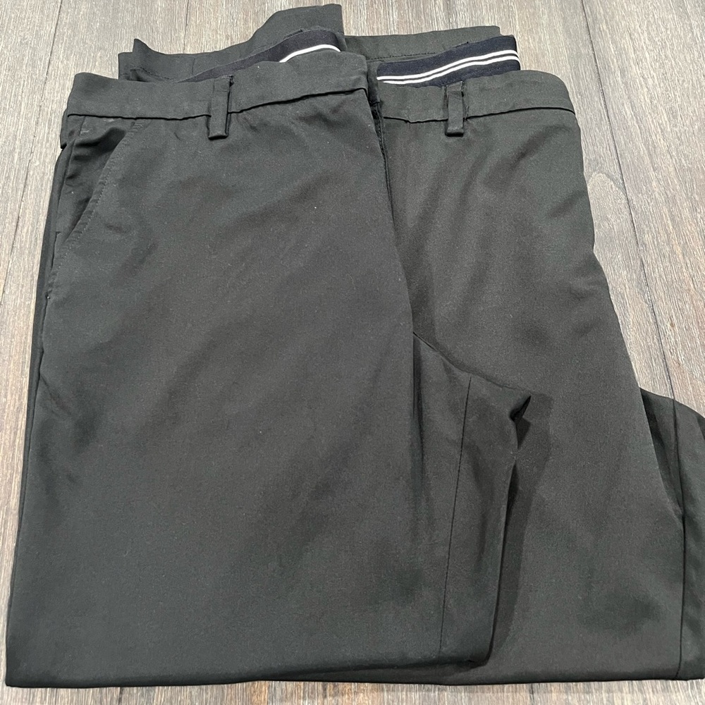 Bundle (2) Amazon Essentials Slim Black Pants Siz… - image 1